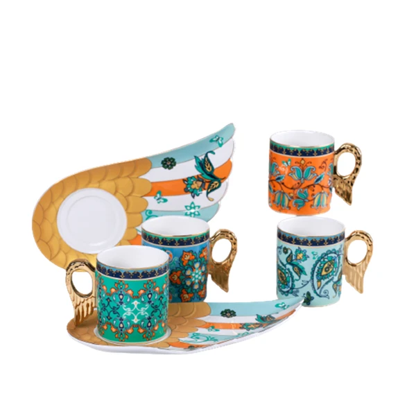 Керамические западные тарелки кофейная кружка с десертной тарелкой фарфоровая посуда кружки держателем для печенья