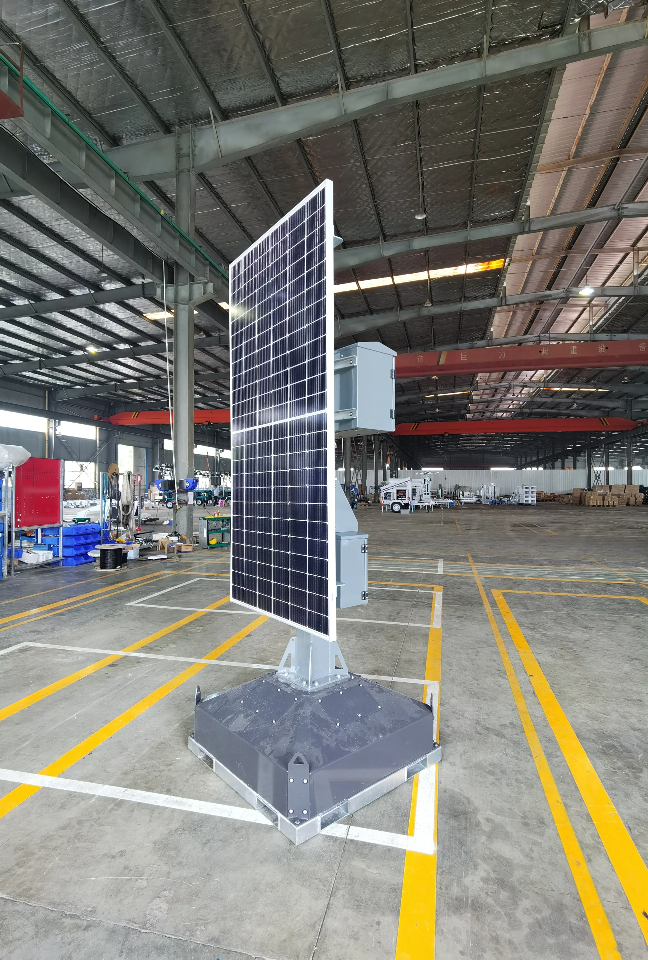 Практичный Телескопический Мачтовый Блок 4 5 м солнечная башня видеонаблюдения с 460 Вт Высокоэффективная панель