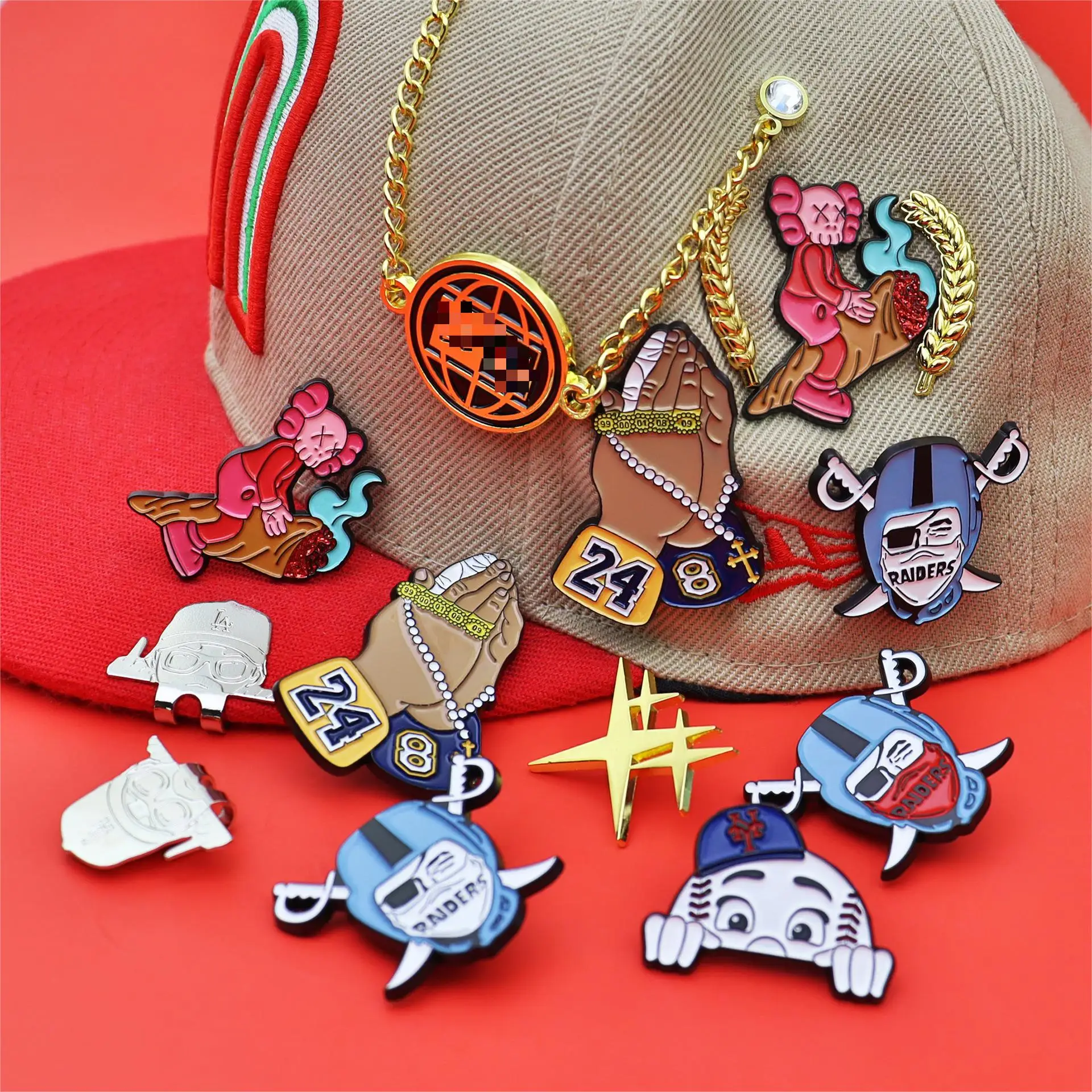 New Styles Hat Pins Mexican Metal Craft Lapel Hat Pin Badge Custom Soft Hard Enamel Pin