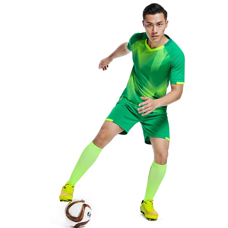 Mesh Football Jersey Training Sportswear Gym Breathable Quick Dry Football Uniform Suits