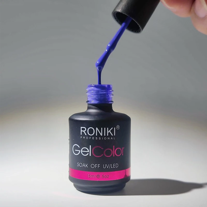 Гель-лак для ногтей RONIKI oem оптовая продажа цветной УФ-Гель-лак лучшая частная этикетка индивидуальный логотип