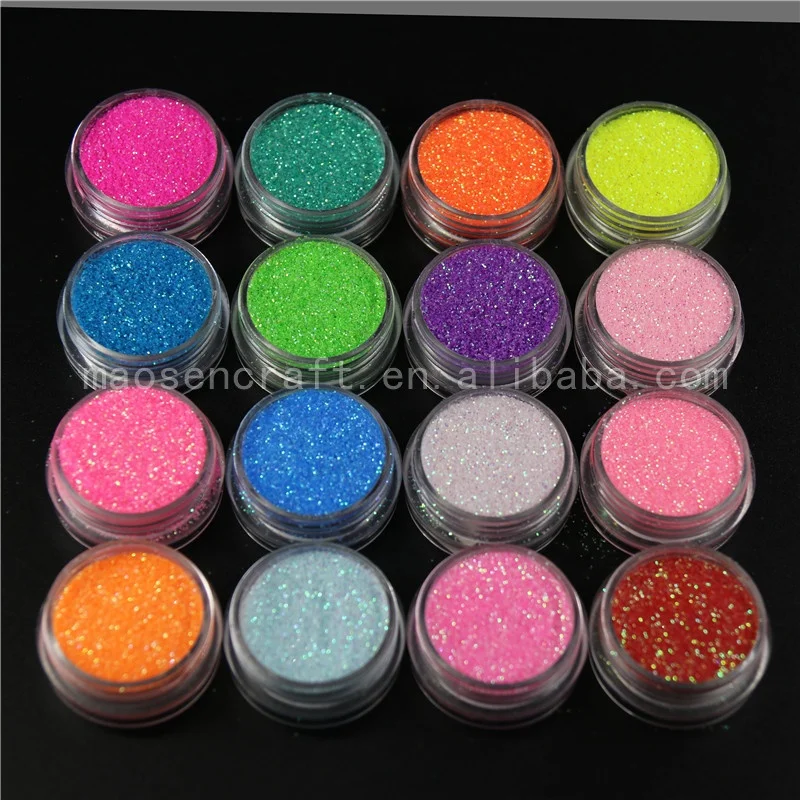Eco-firendly Factory customized  colorful Resistant Solvent Iridescent Glitter powder for craft