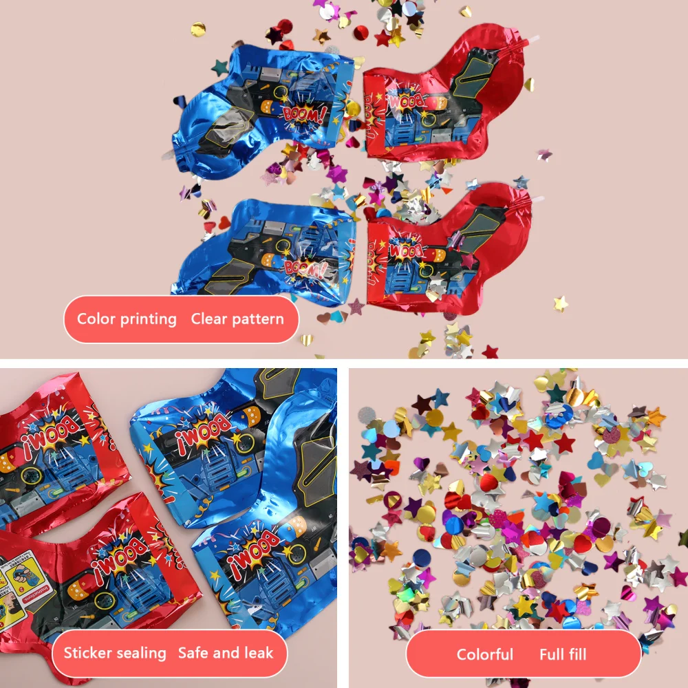 Hot Confetti globos Wedding Birthday ballon Party Confetti Pistol Foil Balloons for Kids toy