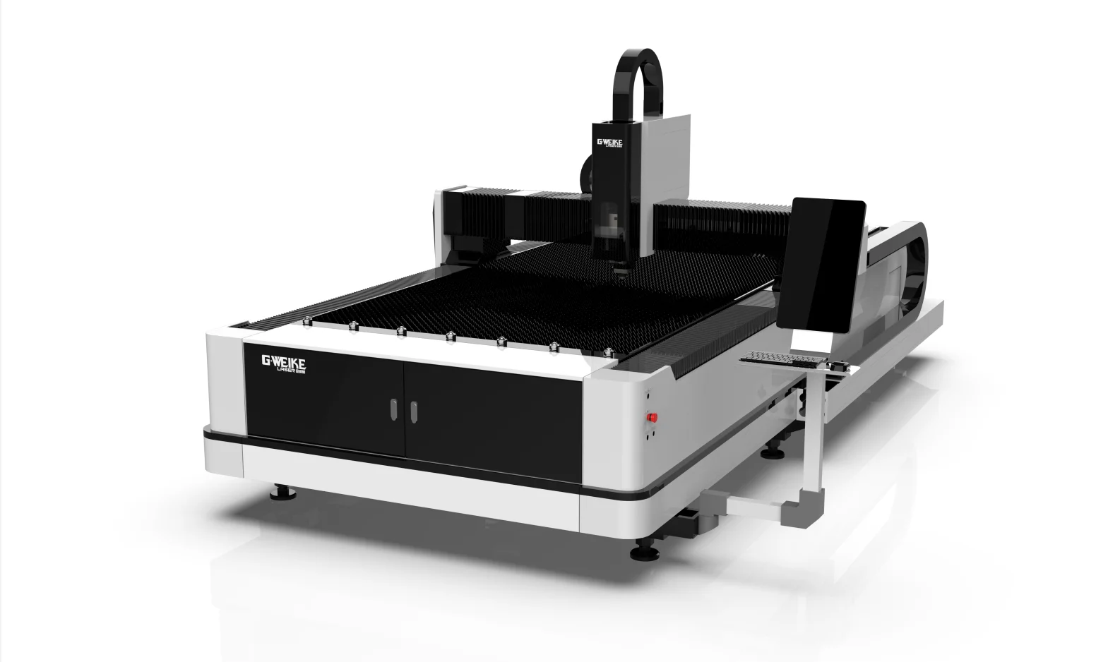 LF3015LNII Raycus Reci sheet metal aluminum laser cutting machine single table  3000x1500mm steel cutting machine