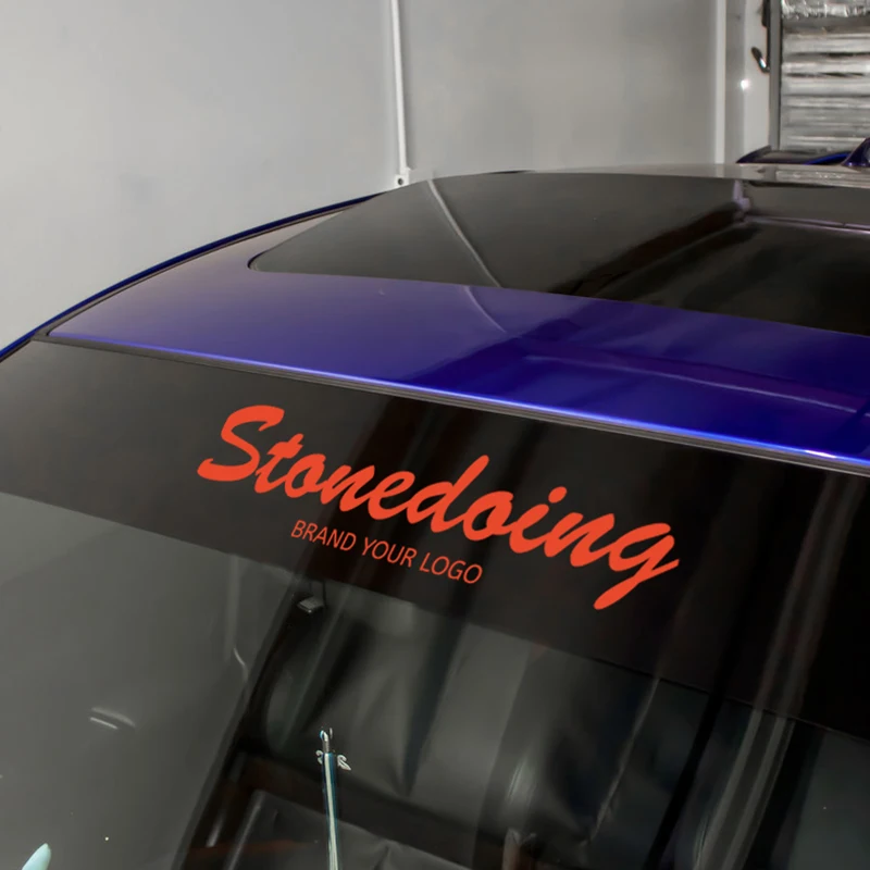 Custom Funny Race Car Bumper Sticker Window Decal Vinyl Windshield Window Banner Decal Car Windscreen Sunstrip Banner Decal