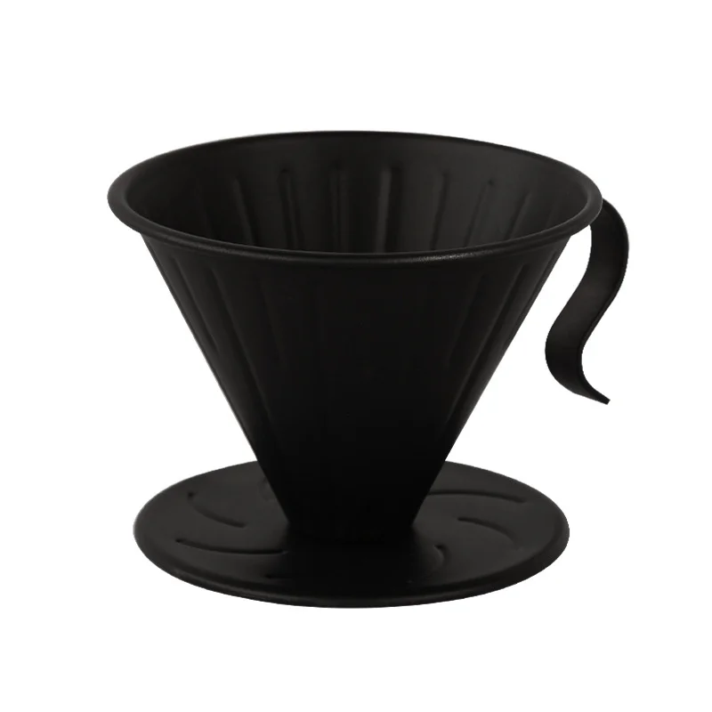 Wholesale Coffee Accessories Dripper Single Cup 304 Stainless Steel Filter Cup Hand-Brewed Coffee Filter Cup