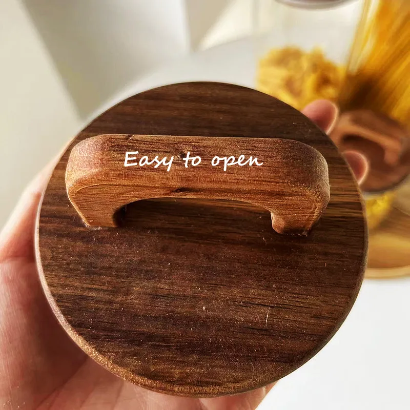 650ml 1400ml  1750ml 2100ml Candy Pasta storage container air tight glass flour canisters Top handle cookie jar