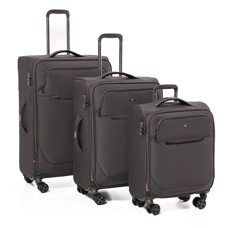 Goby Wholesale 20 24 28 Inch Soft Luggage Spinner Wheels 3 pcs Sets Suitcase Bags Trolley Luggage scooter