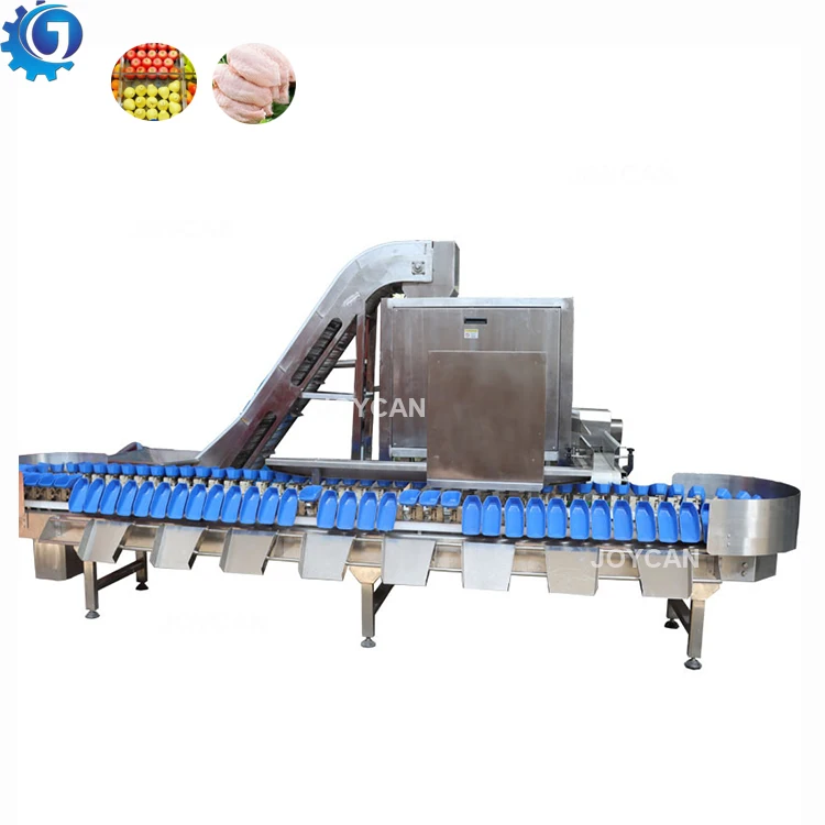 Shrimp turntable cassette weight grading machine weight sorter machine for seafood