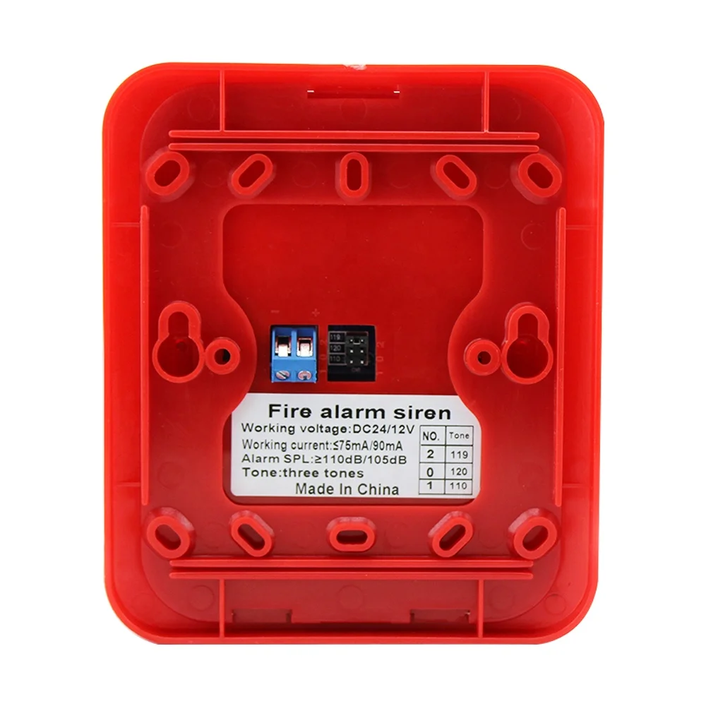 LS-104 China Factory price 12V 24V sound and LED light strobe light siren 100DB loud siren light three tones adjustable