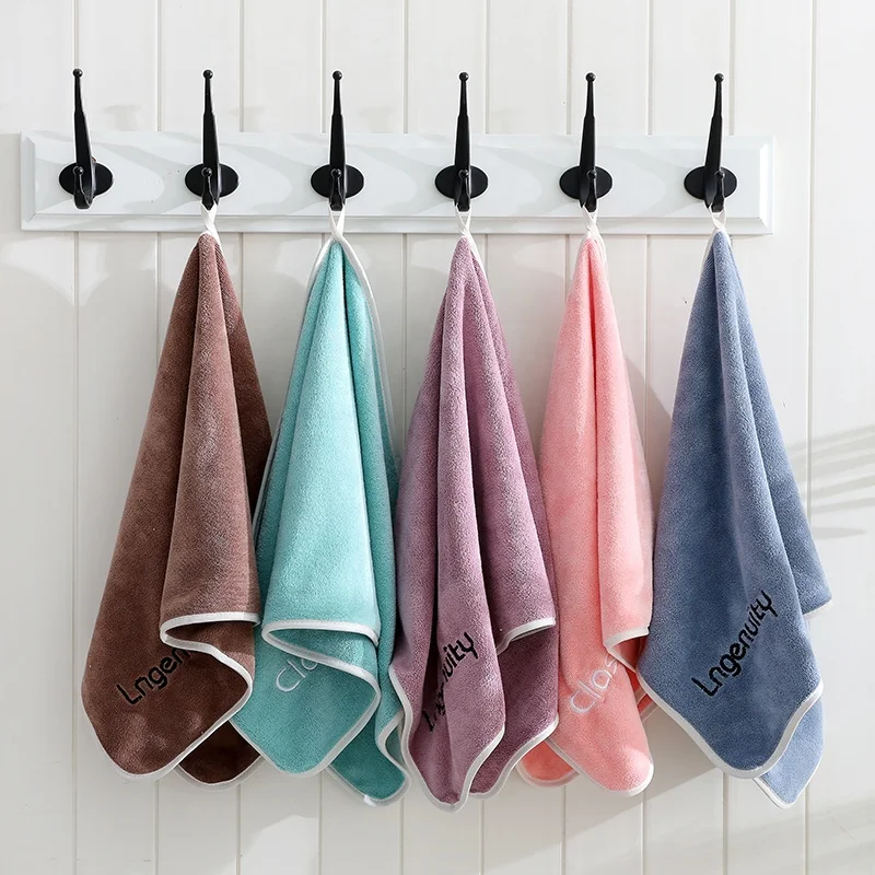Wholesale Chinese professional factory 80 polyester 20 polyamide microfiber shower towel with embroidery logo