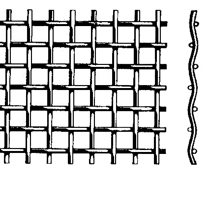 High Tensile 65Mn 45# Manganese Steel Iron Wire Woven Quarry Rock Square Hole Crimped Mesh for Mining Cut Bend Punch Metal Frame