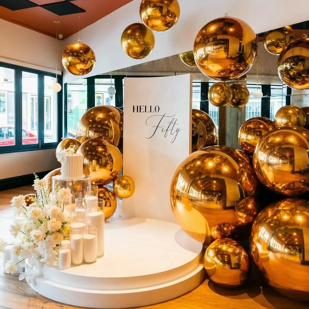 Новое поступление Праздничных Украшений Bolas Grandes De Navidad Ballons праздничные металлические зеркальные сферы надувные рождественские шары