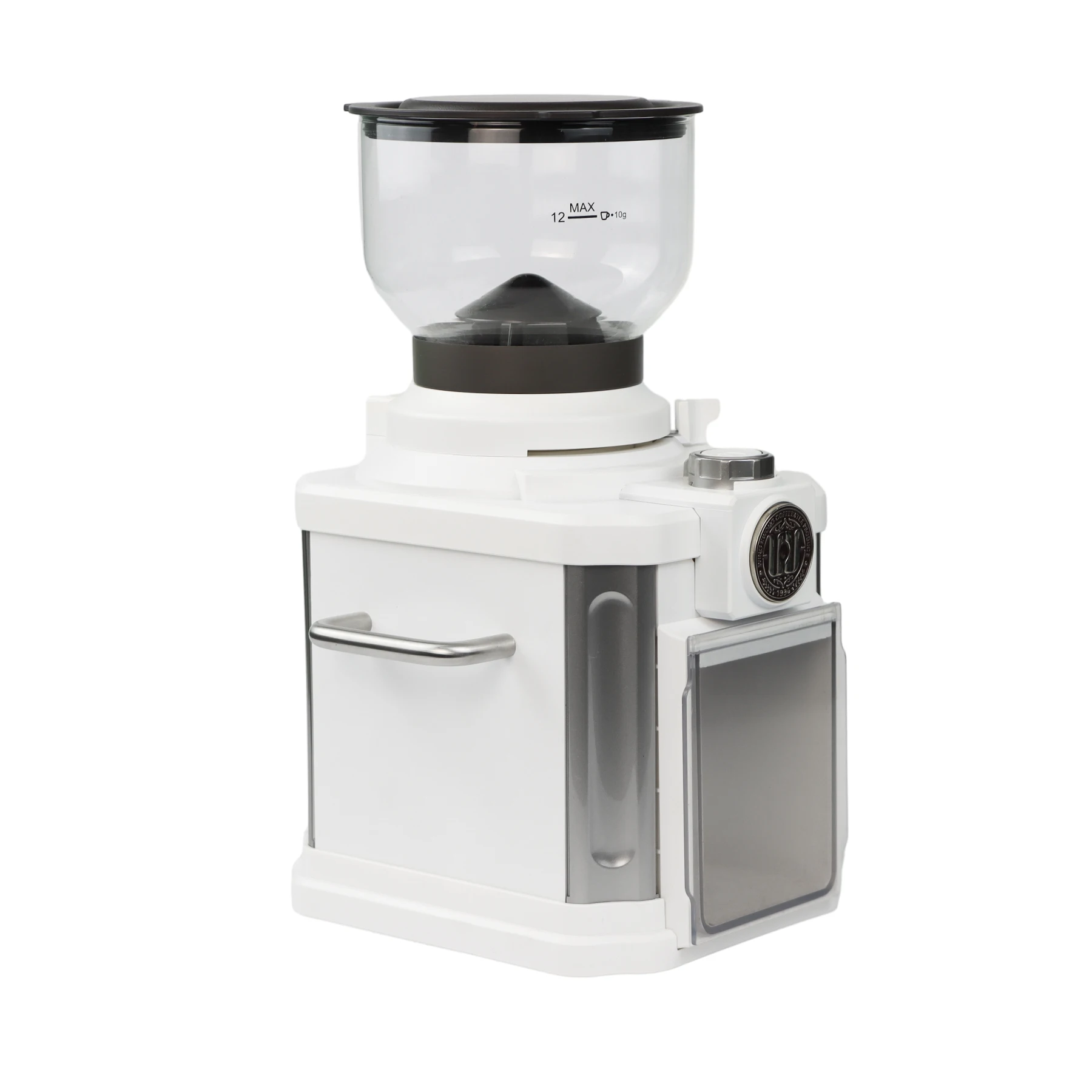 Wingkwong 2024 Factory Direct Sale Retro Electric Coffee Grinder Coffee Mill Coffee Bean Grinding Machine With Raw Wood For Home