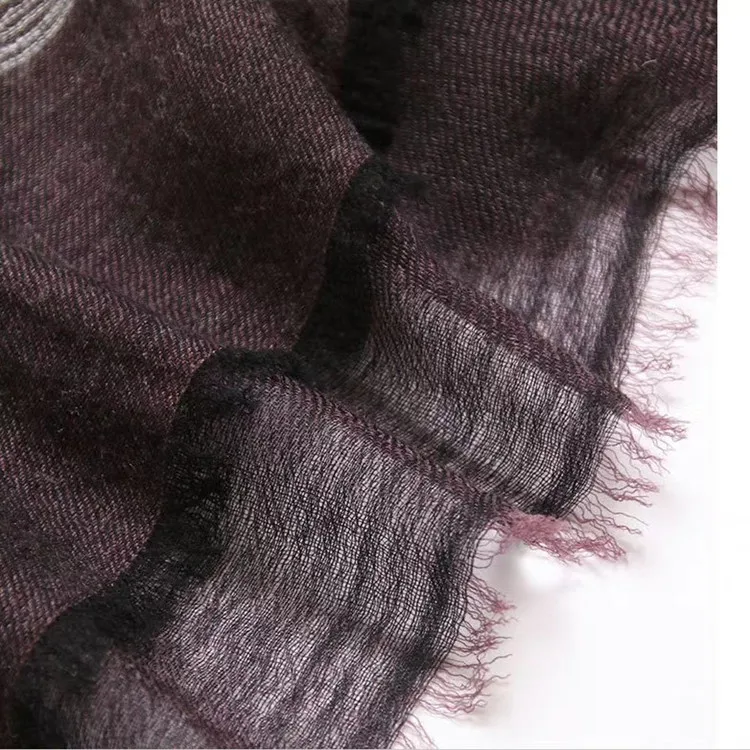 Ladies striped  square shawl autumn and winter new black scarf for women cashmere