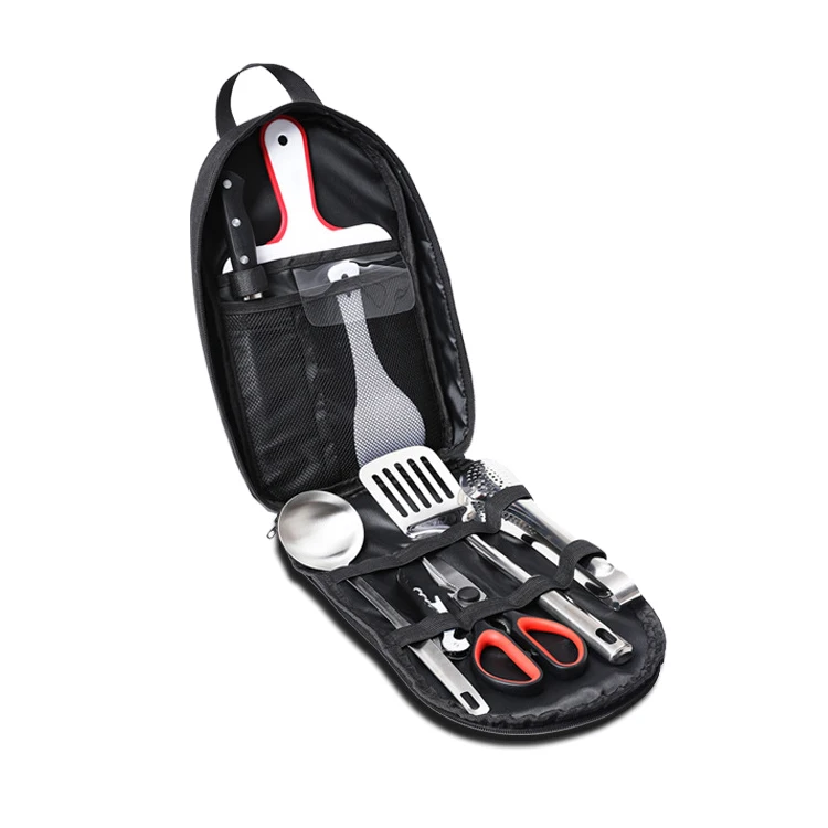 High quality cookware sets stainless steel camping kitchenware set