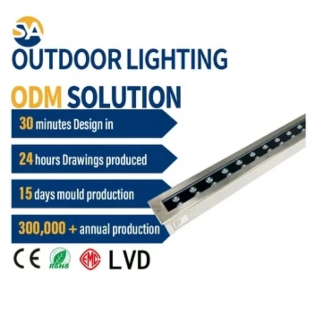 SYA-309 Cheap Wholesale OEM ODM service L1030*W90*H75mm stainless steel Linear LED led underground lamp