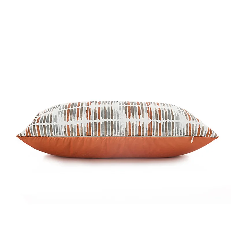Роскошная стильная декоративная наволочка, чехол для подушки для отеля, офиса, оранжевая подушка 45x45 см