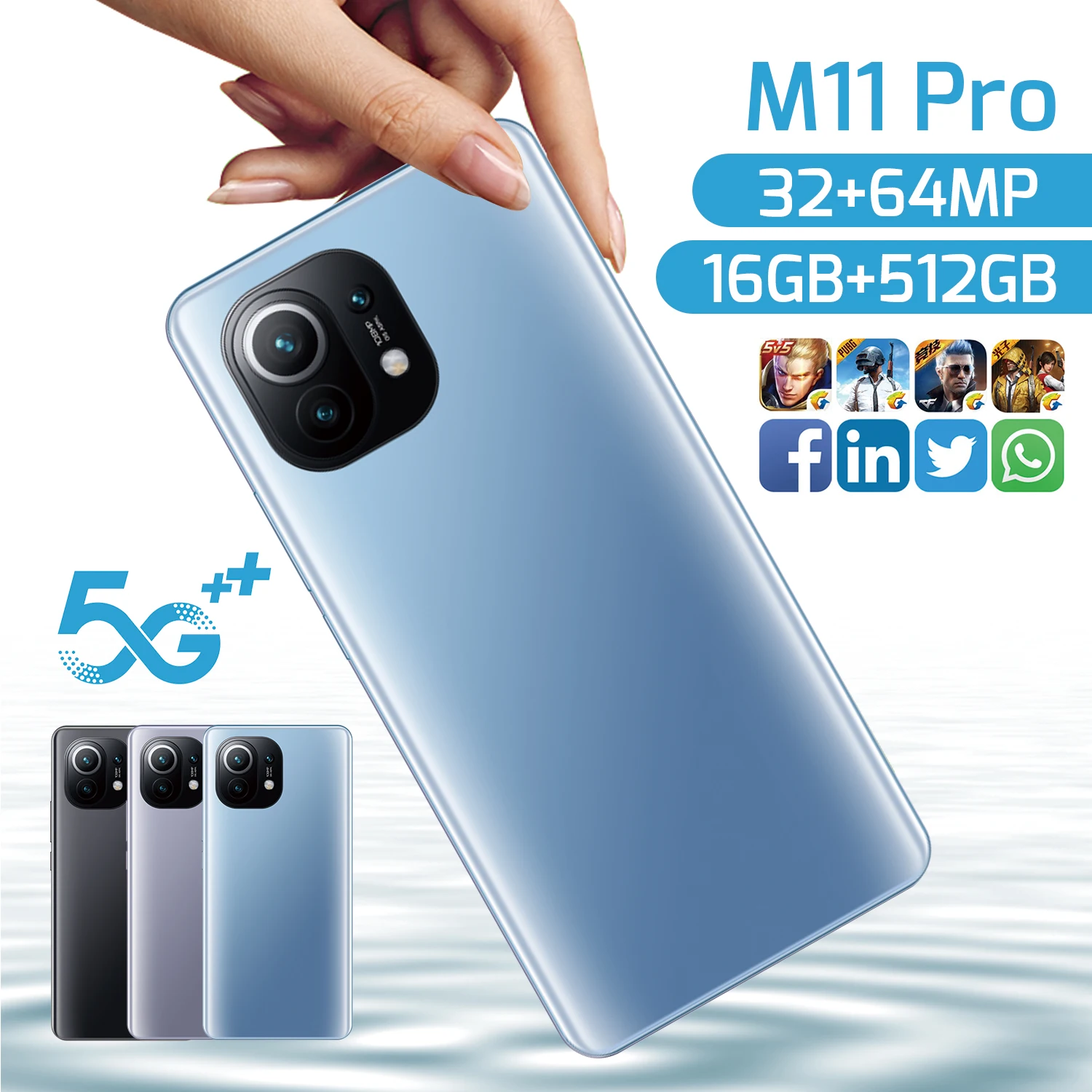 5G + MI 11 PRO новейший смартфон 8 ГБ ОЗУ 256 Гб ПЗУ шестиядерный процессор мобильный телефон 3G/4G/5G камера 64 мп двухъядерный 512 Гб мобильный телефон