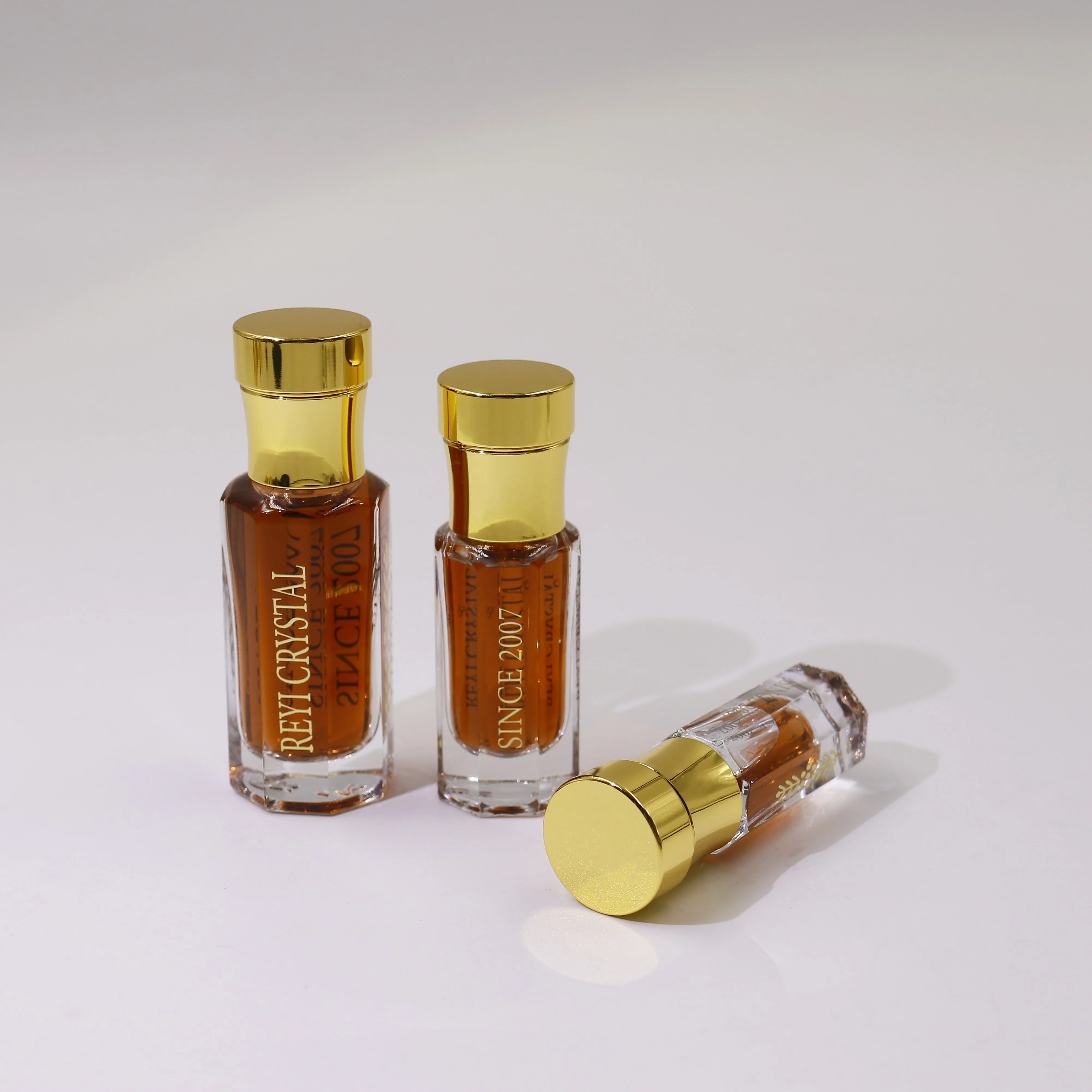 3ml 6ml 12ml New Arrival Unique Thick Base Attar Oil Glass Bottles