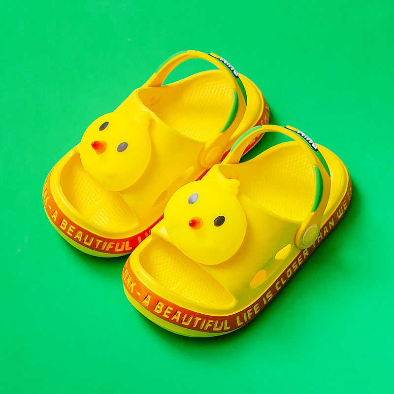 HX08 Fashion Cute Cartoon Summer Beach Sandals Flat Non Slip Eva Slippers For