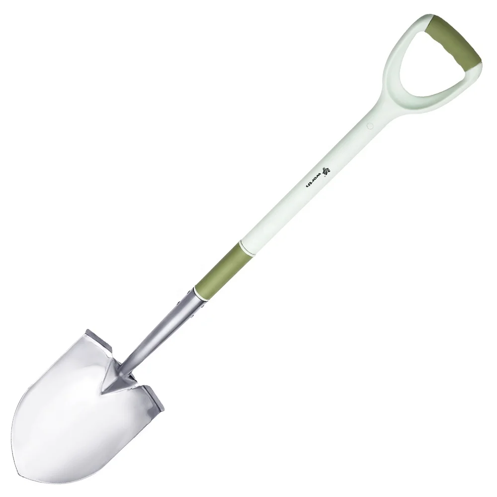 Heavy Work Ergonomic D Shape Round Point Long Handle Hand Spade Garden Shovel Tools