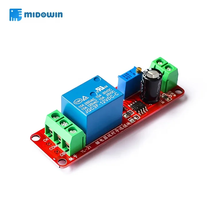 
New & Original DC 12V Delay Relay Shield 0~10S Timer Switch Adjustable Module Time Delay Relay Module NE555 