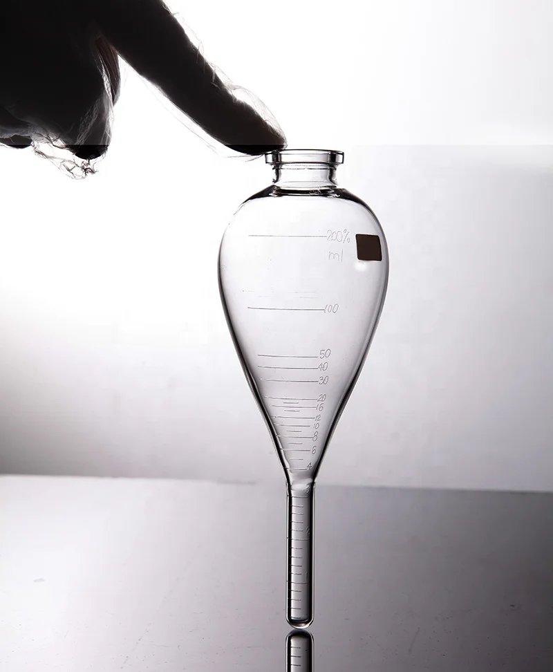 Lab Glass 100 ml Oil Conical Graduated Centrifuge Tube With Screw Cap