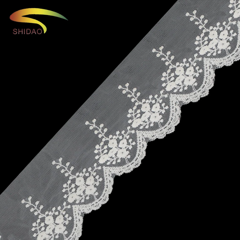 New French design wholesale ribbon mesh embroidery crochet lace trim for wedding dress accessories