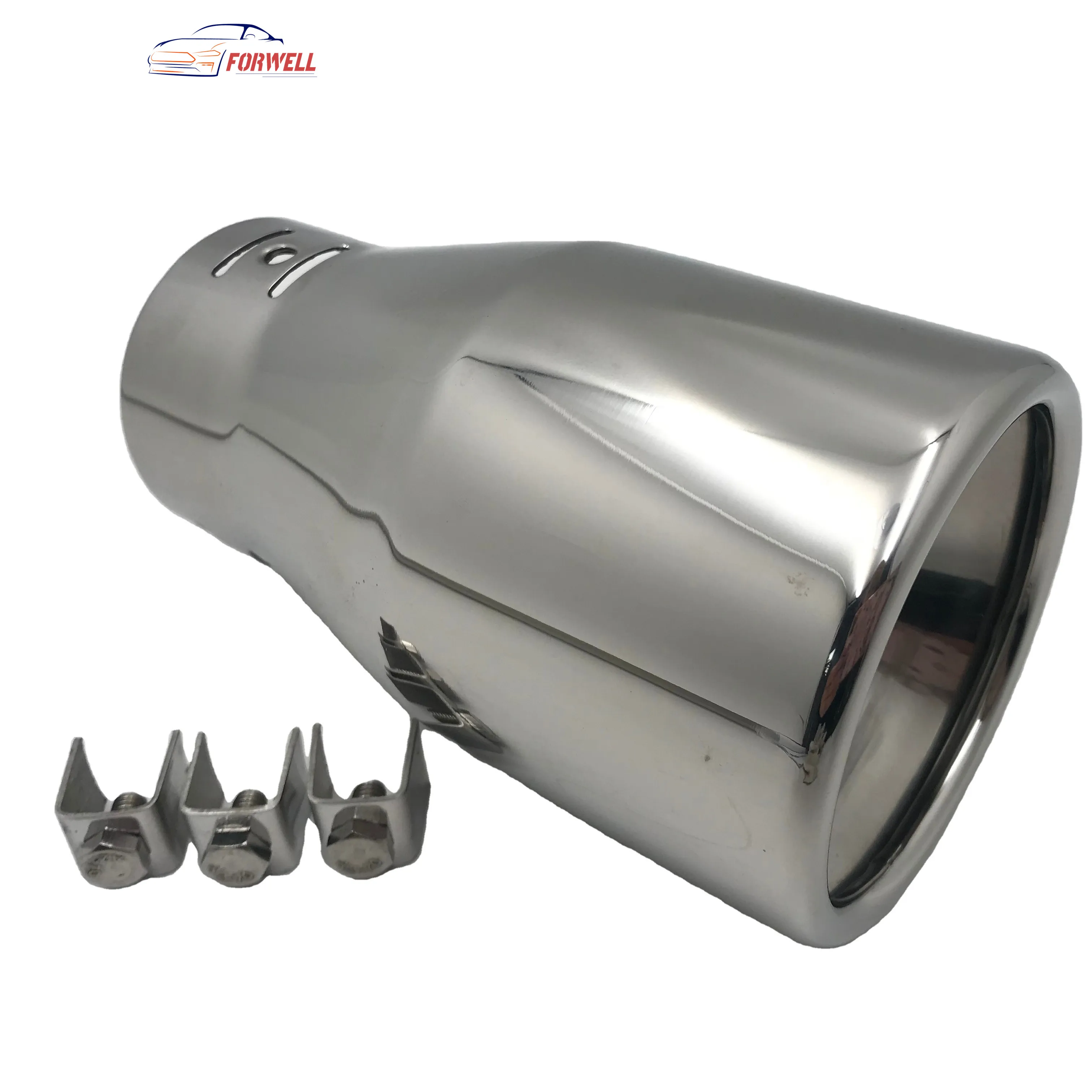 
sport muffler exhaust stainless steel primary colour plain end hemming edge muffler delete mercedes cla muffler tip exhaust 