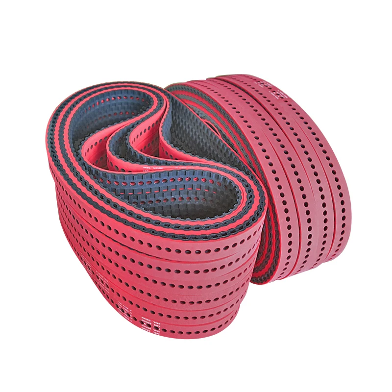 Factory OEM customized 345L single punching vulcanized rubber coating timing belt