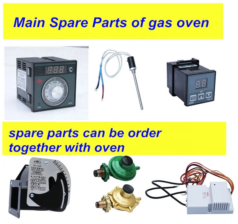 Bakery Machine Double Deck 6 Trays LPG Gas Oven in Baking Equipment