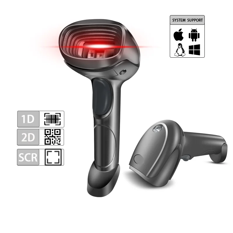 SMT4693S 2D USB проводной ручной сканер штрих-кодов QR для считывания с экрана мобильного