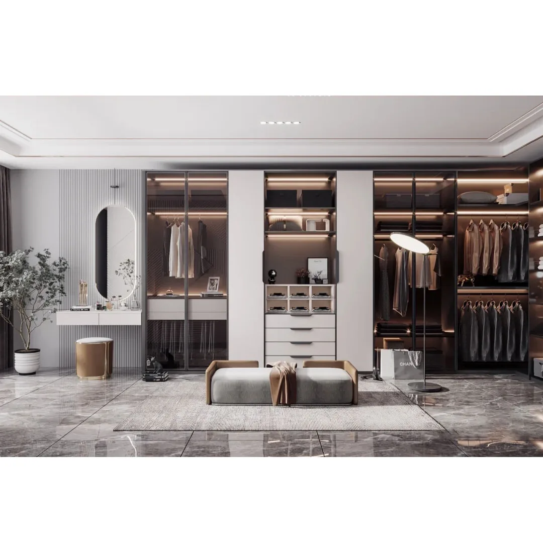 Factory Price High Quality Customized Big Rococo Walk In Closet