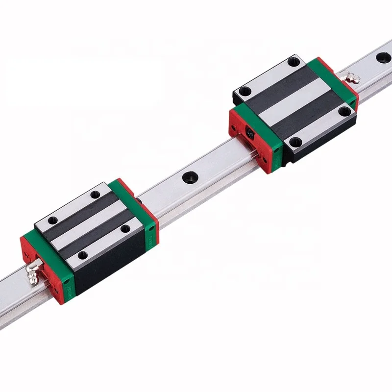 9mm 15mm 20mm 25mm Linear  Guide Rail And HgR Hgw Square  Block Bearing