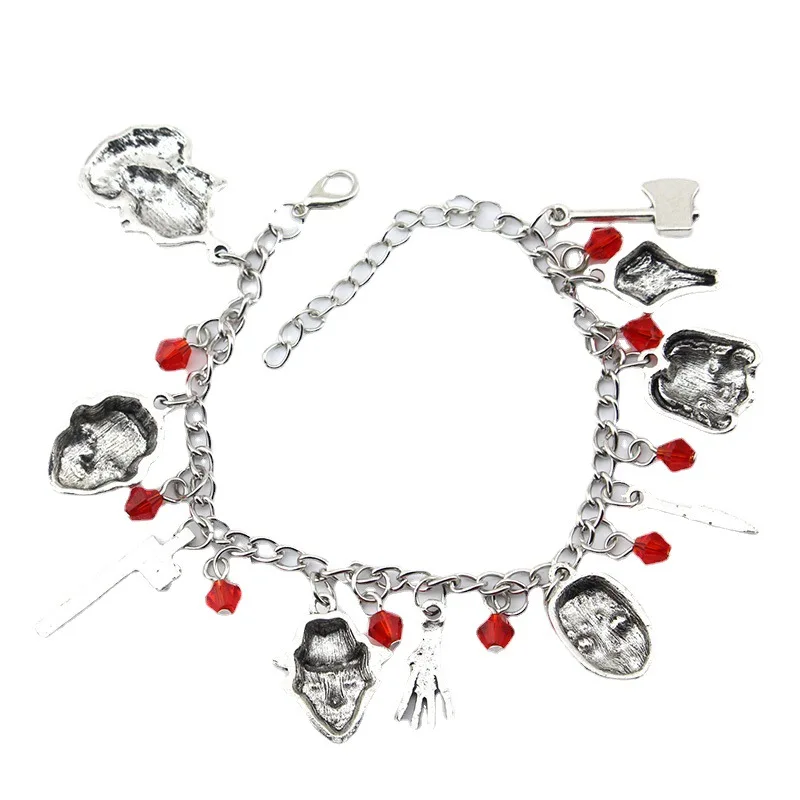 Jewelry 2023 Wholesale Personality Horrible Unique Alloy Bracelet Black Firday Bracelet for Men