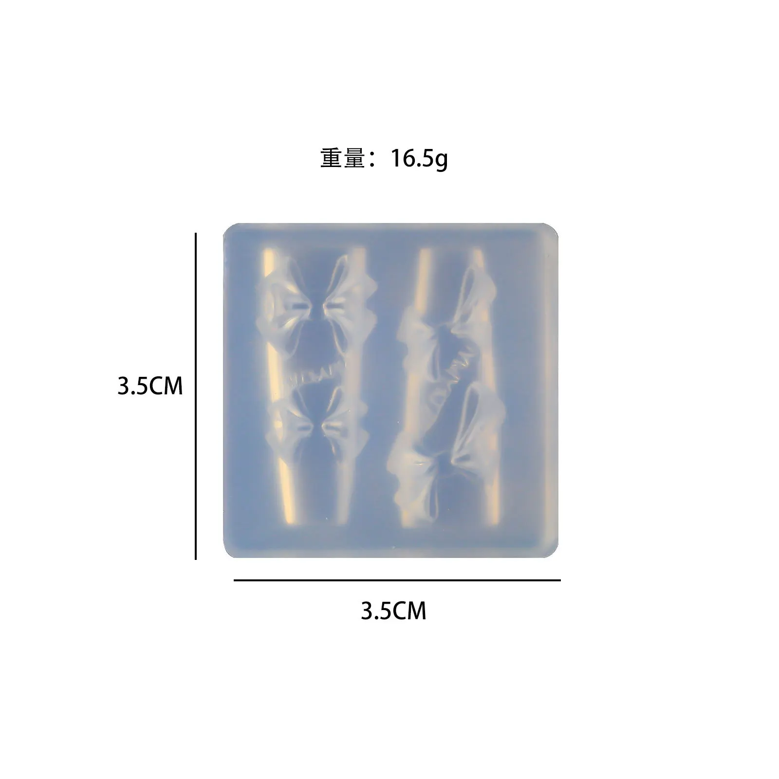 3D Silicone Heart Bow Shape  Acrylic Nail Mold Diy UV Gel Silicone Mold Nail Art Tool Nail Accessories