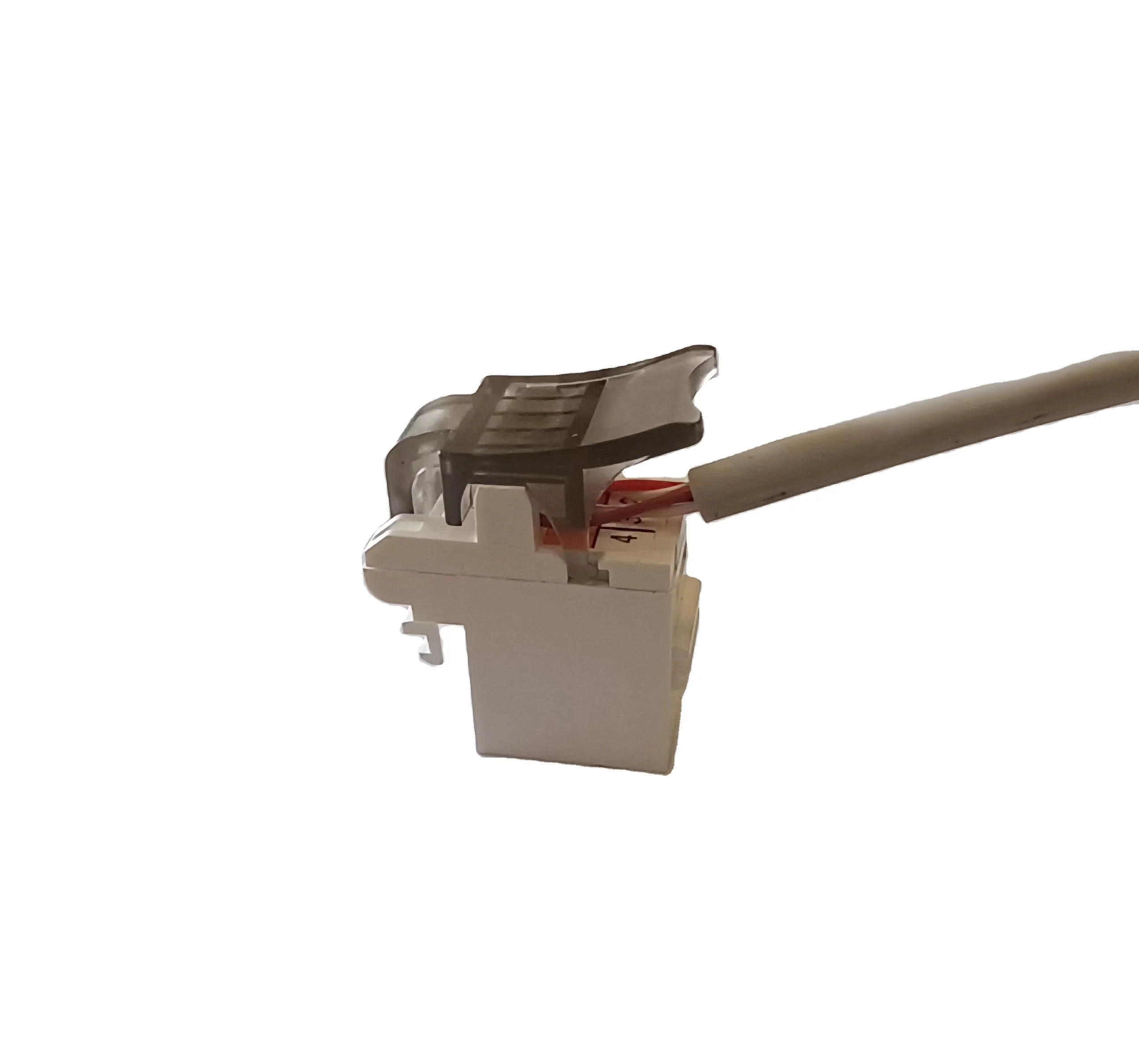 4P4C RJ11 6P4C CAT3 180 degree toolless Keystone Jack voice modular jack