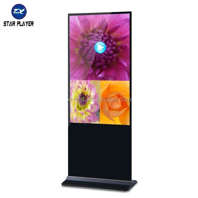 Напольный вертикальный сенсорный киоск totem lcd Цифровая вывеска для рекламы напольный