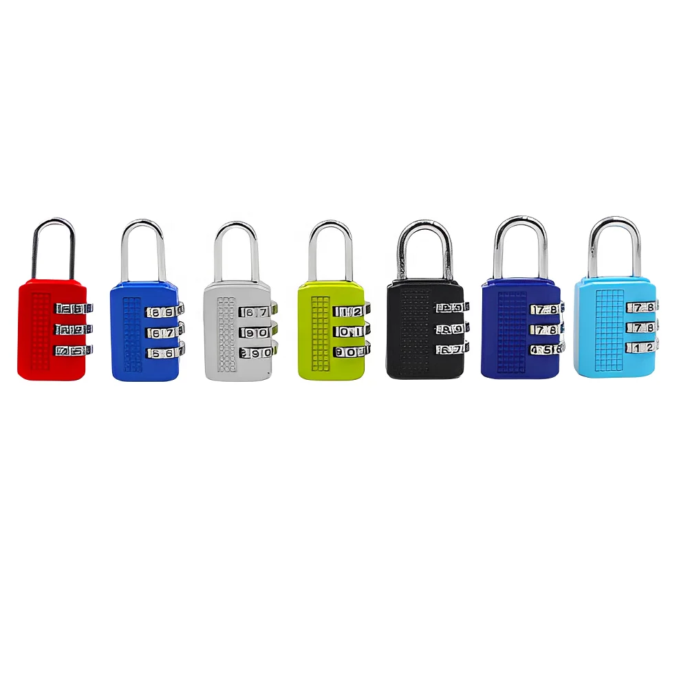 Mechanical Resettable Password Combination Lock Gym Keyless Code Locker Lock for Suitcase Handbag 3 digit Combination Padlock