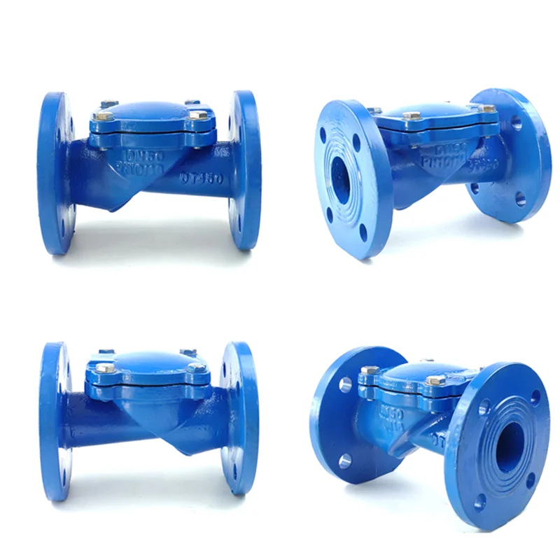 Sturdy Check Valve Pn16 Cast Iron Type Rubber Standard Ductile Iron Universal, Normal Temperature Manual Dn50-Dn400 Check Valve