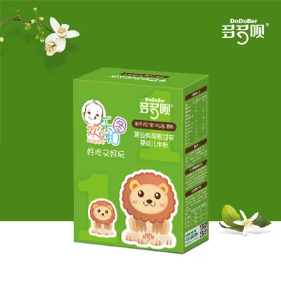 
baby organic Rice cereal has the homology of medicine and food Dandelion Pueraria Licorice formula box packing 