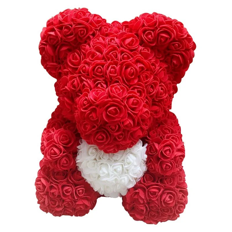 2021 New Year gift rose bear 40 cm decoration 25 cm teddy bear for Children