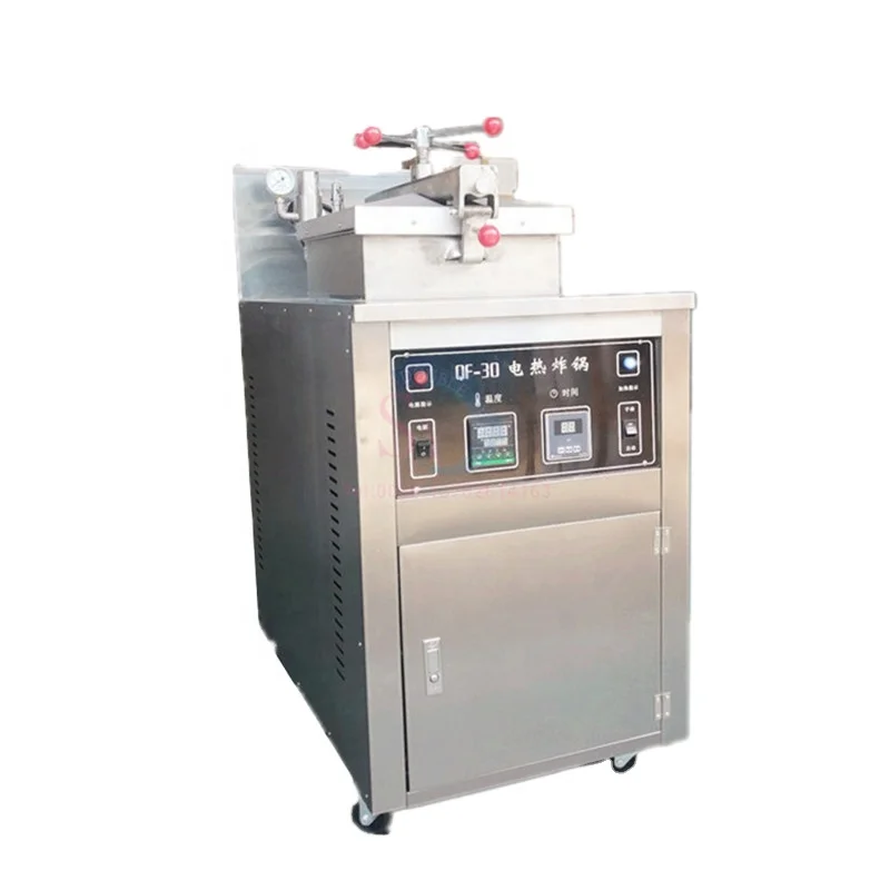 30L Large Capacity Electric Or Gas Deep Fryer Commercial High Pressure Fried Chicken Stove Henny Penny Frying Machine 110V