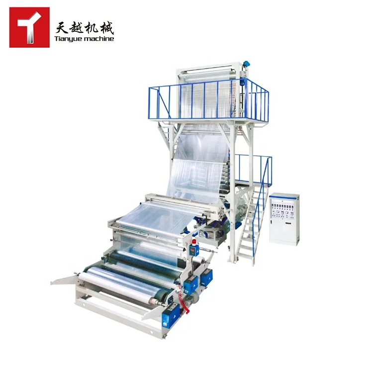 TIANYUE blown film extrusion extruder 100% compostable film blowing machine