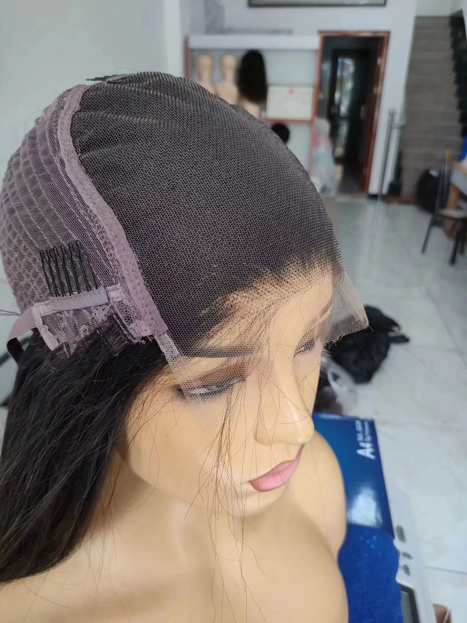 Лидер продаж парик Alia wigs из человеческих волос 12 дюймов высокого качества 5 Х5