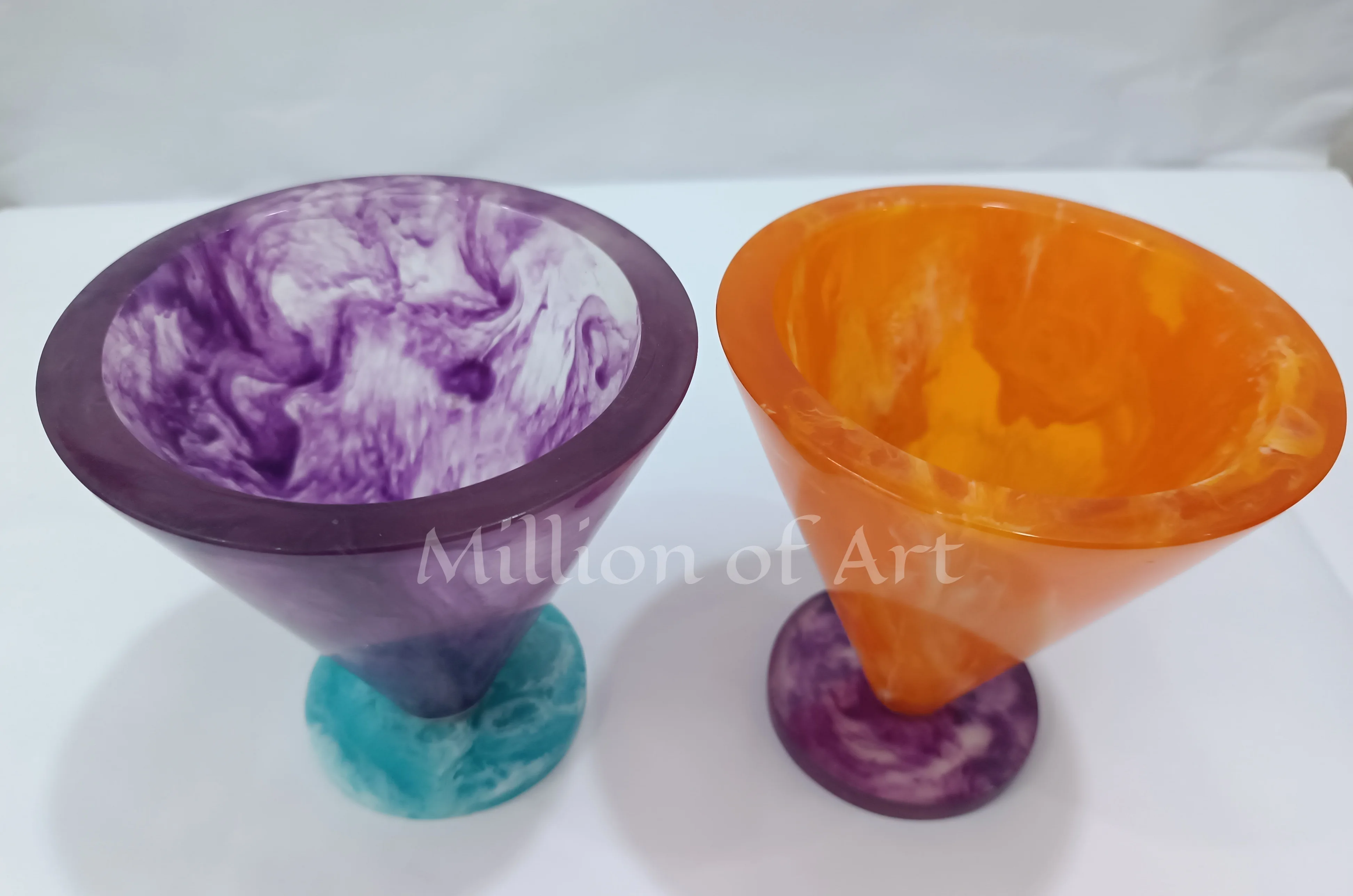 Newly Design Resin Flower Vase with Handmade Manufacturer Flower Vase Pot Hot Tableware Decorate With New Color And Design