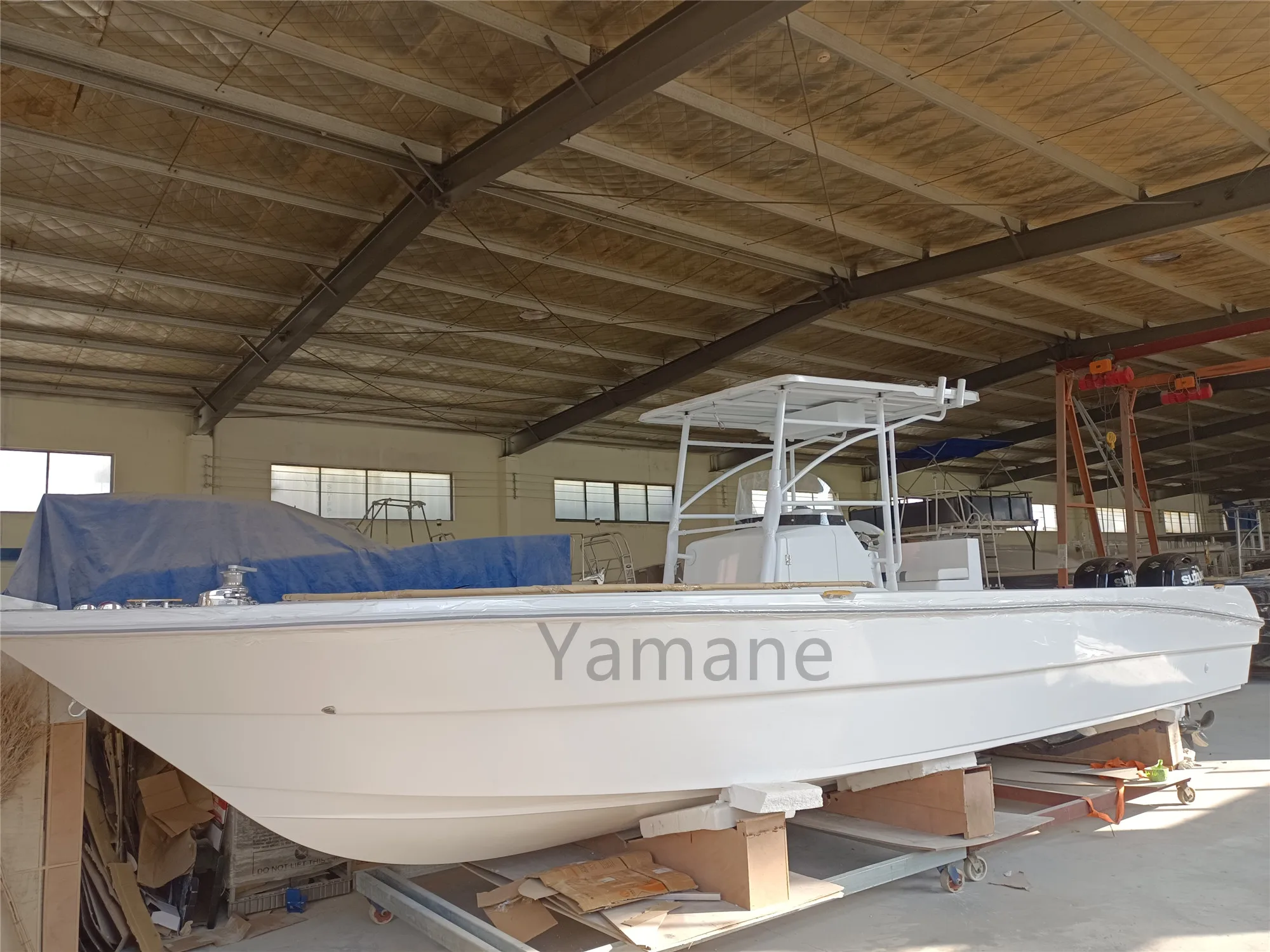 31ft YAMANE Professional Yacht Center Console Open Top Fishing Boat High Speed Boat For Sale