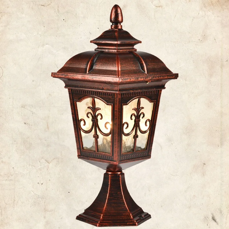 Уличная водонепроницаемая лампа, энергосберегающий светодиодный светильник в виде столба, наружное садовое ландшафтное освещение, лампа для ворот и забора