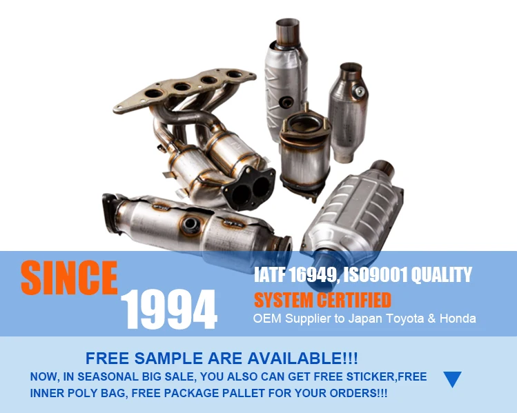 Universal catalytic converters ceramic honeycomb catalytic converter automotive exhaust catalyst